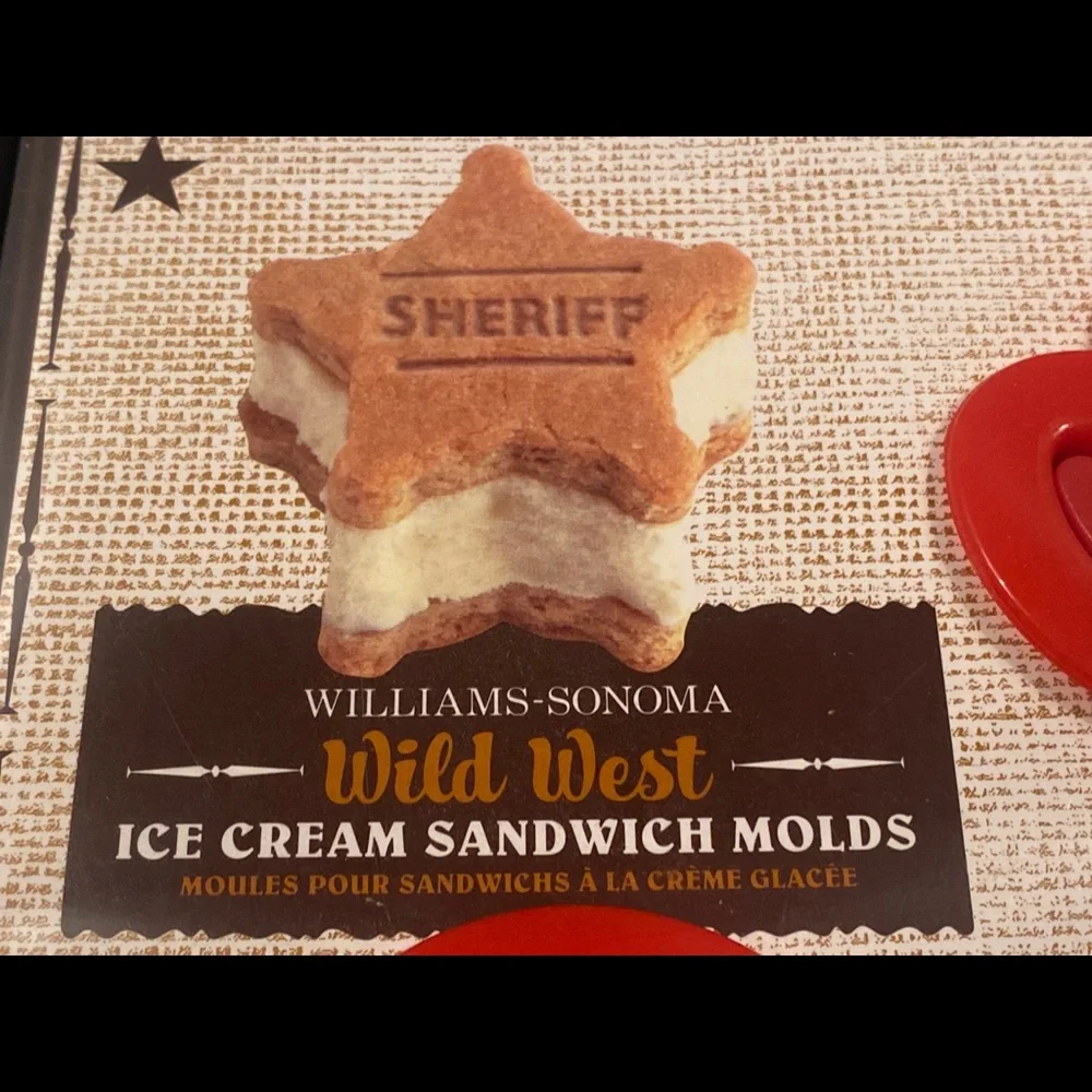 Williams-Sonoma Wild West Ice Cream Sandwich Molds in Box